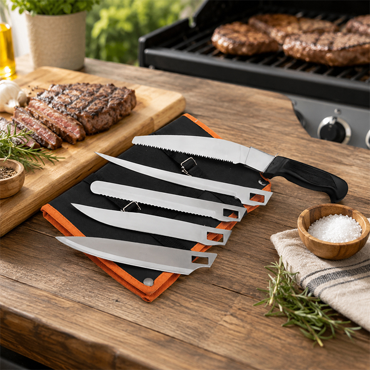 Interchangeable Handle BBQ Knife Set