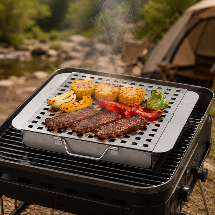 Stainless Steel BBQ Smoking Platform