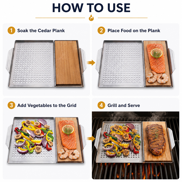Cedar Grilling Plank Topper