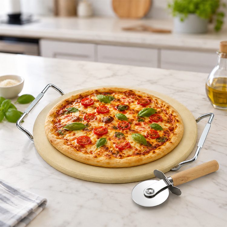 Cordierite Pizza Stone Set