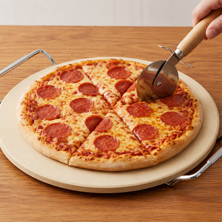 Cordierite Pizza Stone Set Cordierite Pizza Stone Set