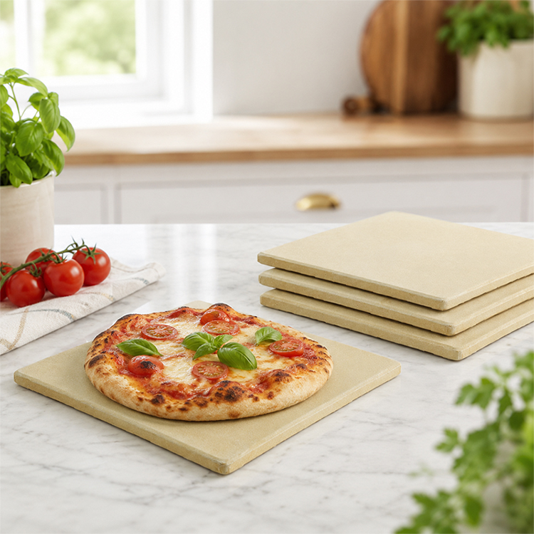 Cordierite Pizza Stone Set 4 Pack Cordierite Pizza Stone Set 4 Pack