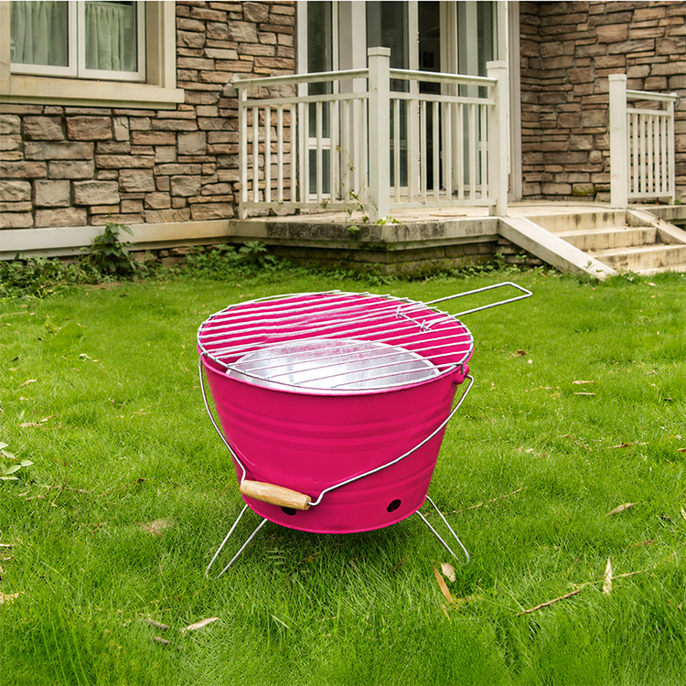 Portable Bucket Charcoal Grill
