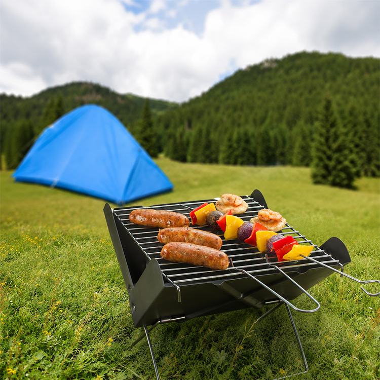 Compact Folding Charcoal Grill