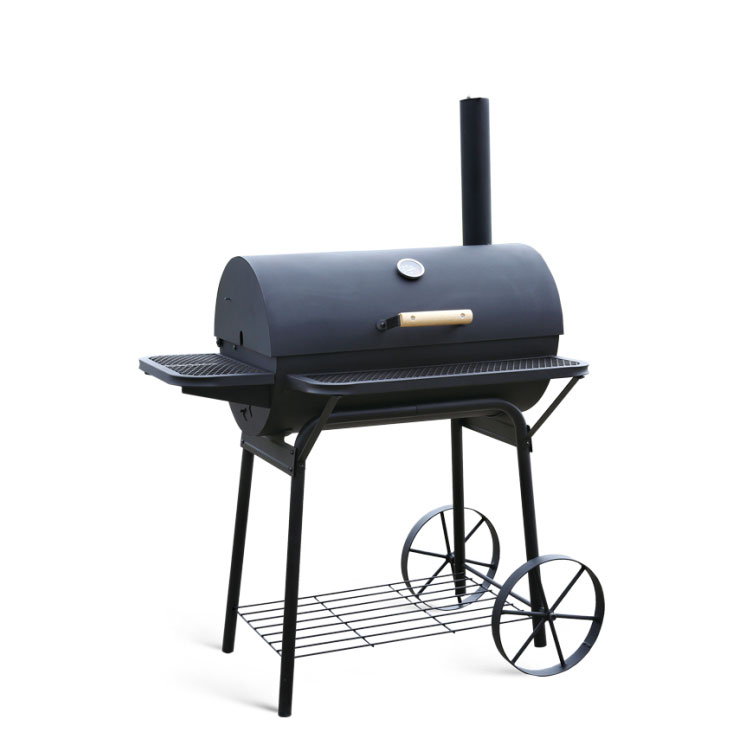 Barrel Charcoal Grill with Chimney