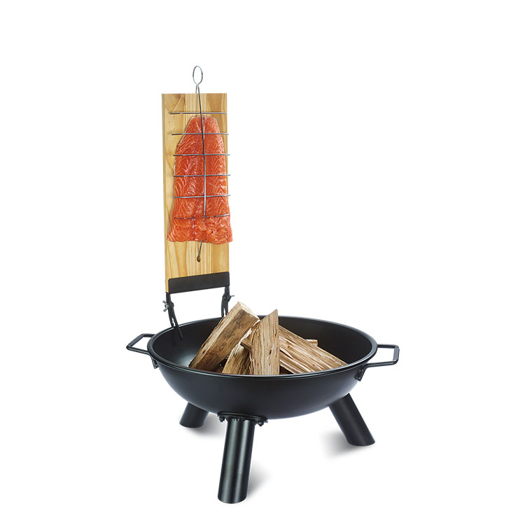 Fire Pit Salmon Grill Set