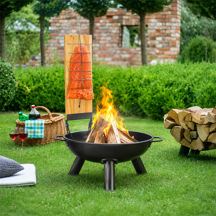 Fire Pit Salmon Grill Set