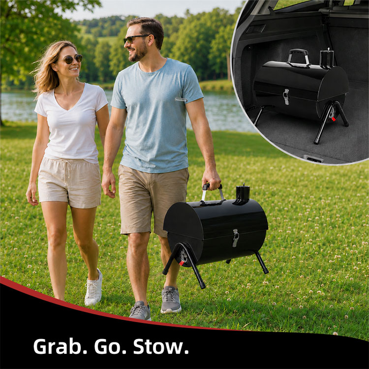 Tabletop Barrel Charcoal Grill Tabletop Barrel Charcoal Grill