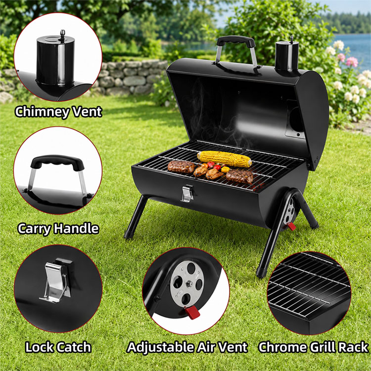 Tabletop Barrel Charcoal Grill Tabletop Barrel Charcoal Grill