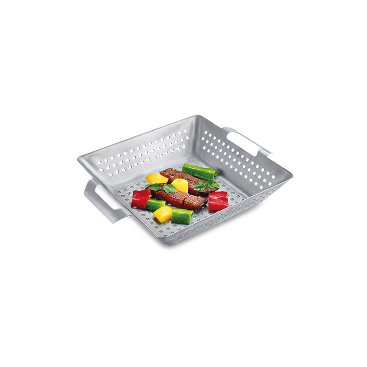 Deep Stainless Steel Grill Basket Deep Stainless Steel Grill Basket