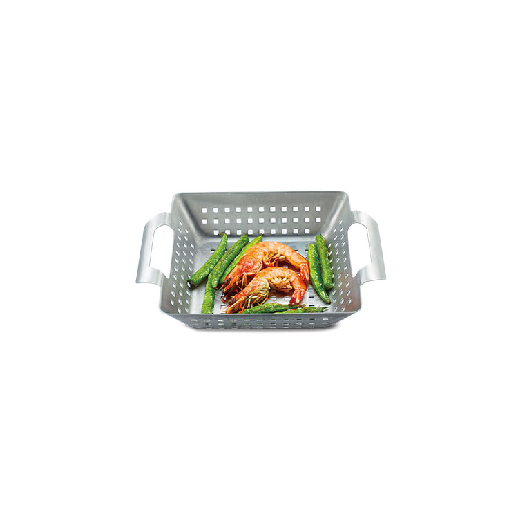 Square Stainless Steel Grill Basket