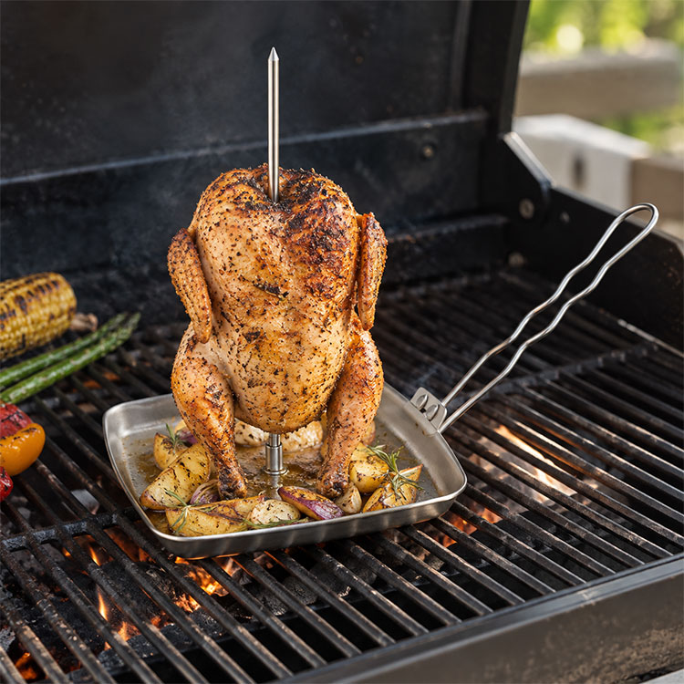 Vertical Chicken Roaster Pan