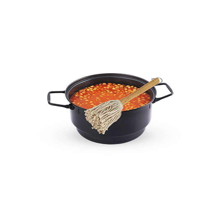BBQ Sauce Pot with Mop BBQ Sauce Pot with Mop