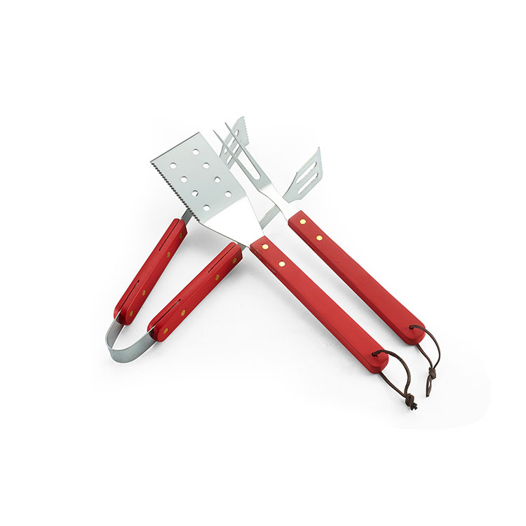 Wood Handle BBQ Tool Set