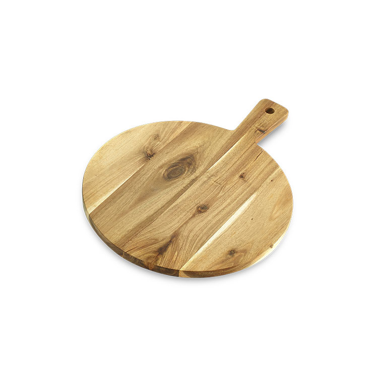 Round Wooden Pizza Serving Board