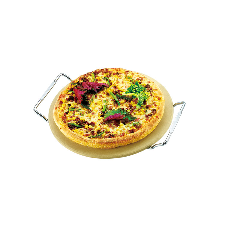 Round Pizza Stone with Handles